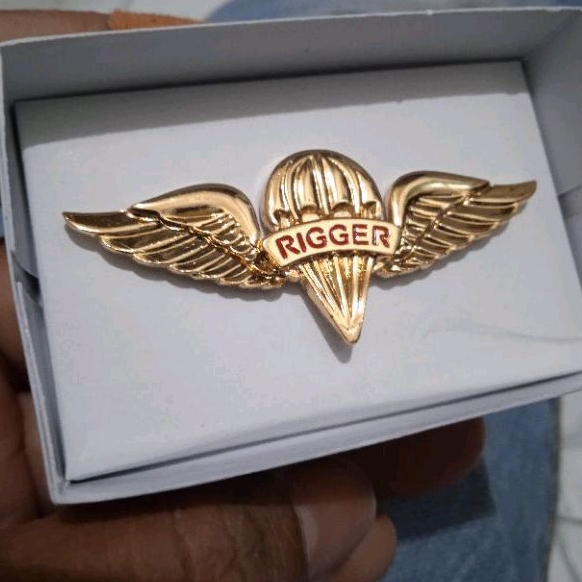 Jual brevet wing pin lencana rigger tni ad | Shopee Indonesia