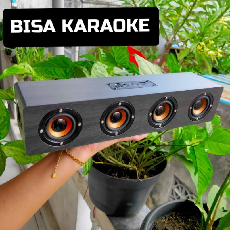 Jual SPEAKER BLUETOOTH BISA KARAOKE ISI 4 SPEAKER UKURAN PANJANG 38CM