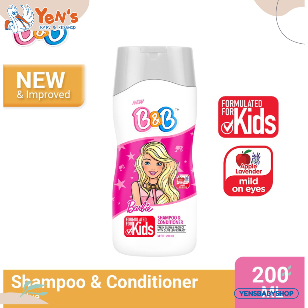 Jual B&B Shampoo & Conditioner Barbie 200ml / Shampoo Anak | Shopee ...