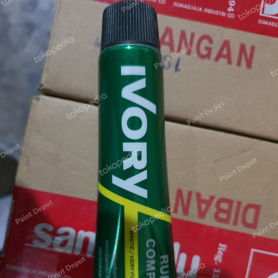 Jual Rubbing Compound Putih Ivory / Kompon Putih Tube / Odol 60gr ...