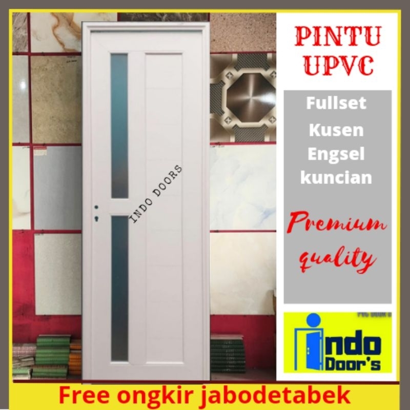 Jual Pintu Kamar Mandi Upvc Special Platinum Kaca Es 70 X 200 Shopee Indonesia 1829