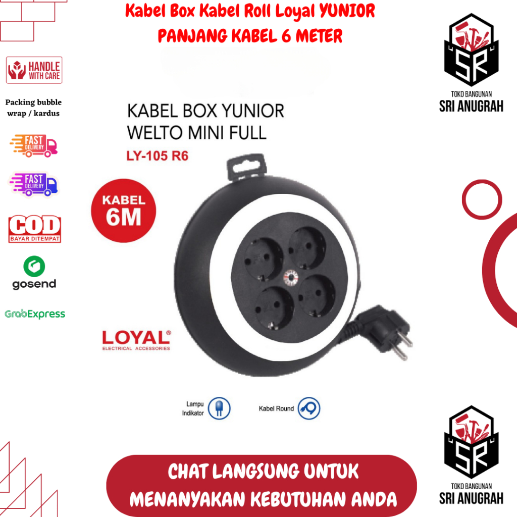 Jual Kabel Roll Loyal Kabel Box Welto Mini R6 - LY 105R6 | Shopee Indonesia