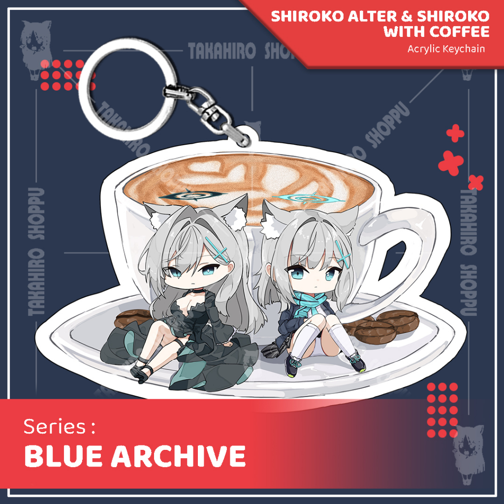 Jual Gantungan Kunci / Keychain Akrilik Blue Archive SHIROKO WITH ALTER