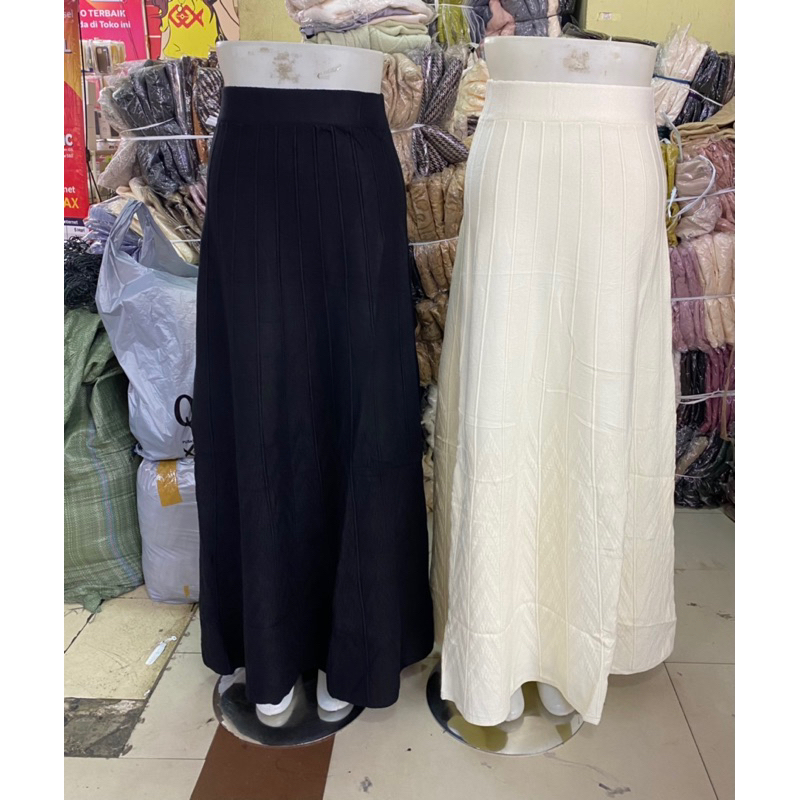 Jual Rok Rajut Panjang, Import, Premium, Panjang 98 cm, Bahan Tebal ...