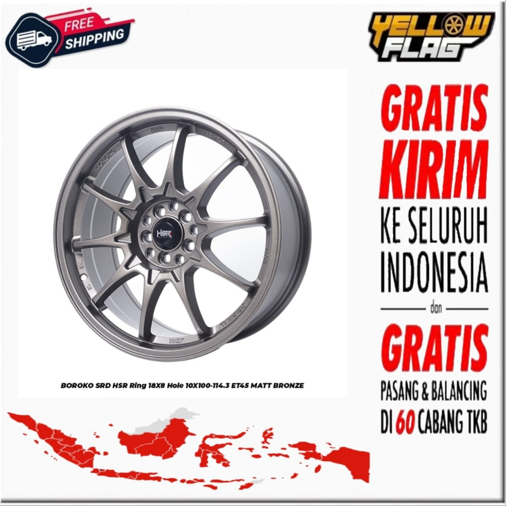 Jual Velg Mobil Boroko Srd Hsr R Buat Innova Civic Wuling Dll