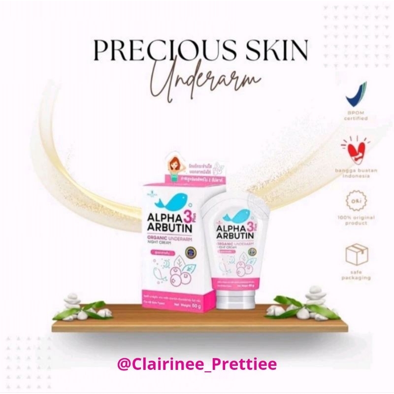 Jual PRECIOUS SKIN UNDERARM CREAM ALPHA ARBUTIN 3PLUS Shopee Indonesia