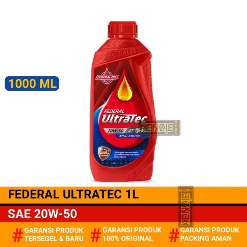 Jual Oli Federal Ultratec 1 L Sae 20w 50 Original Produk Shopee Indonesia