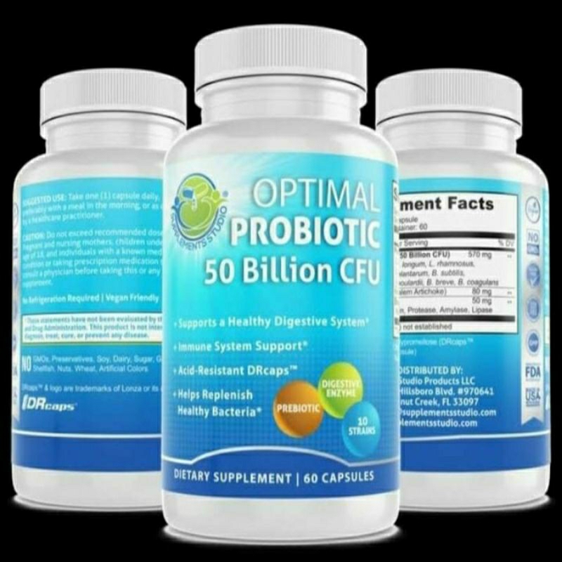 Jual Probiotic Asli Optimal Probiotik 50 Billion Cfu Original Enzim