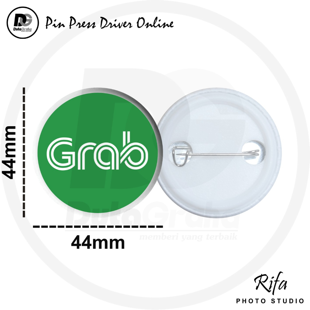 Jual [PIN PRESS] GRAB Pin Bros Aksesoris Souvenir GRAB Shopee Indonesia