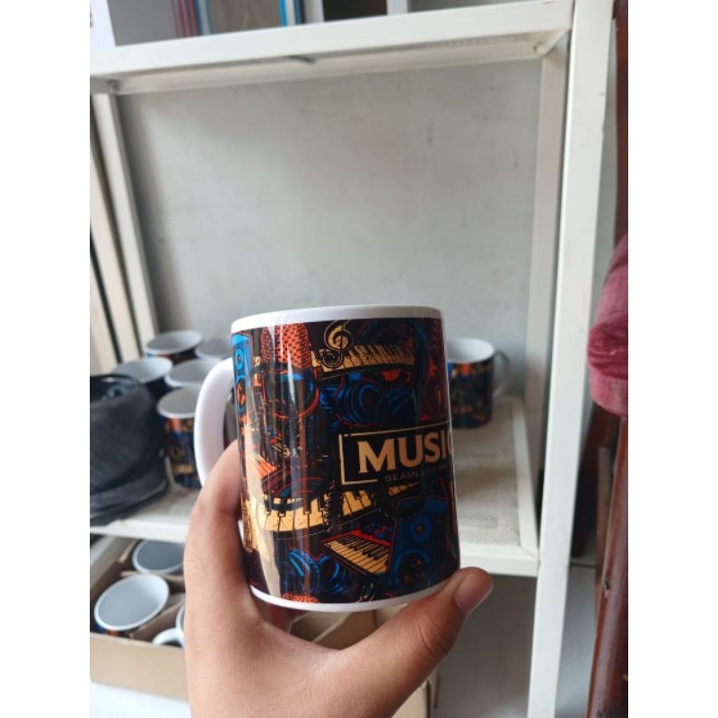 Jual Mug Defect | Mug Print | Mug Custom Musik | Shopee Indonesia