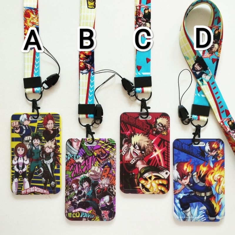 Jual My Hero Academia Boku no Hero ID Card Holder Lanyard 1 Midoriya ...