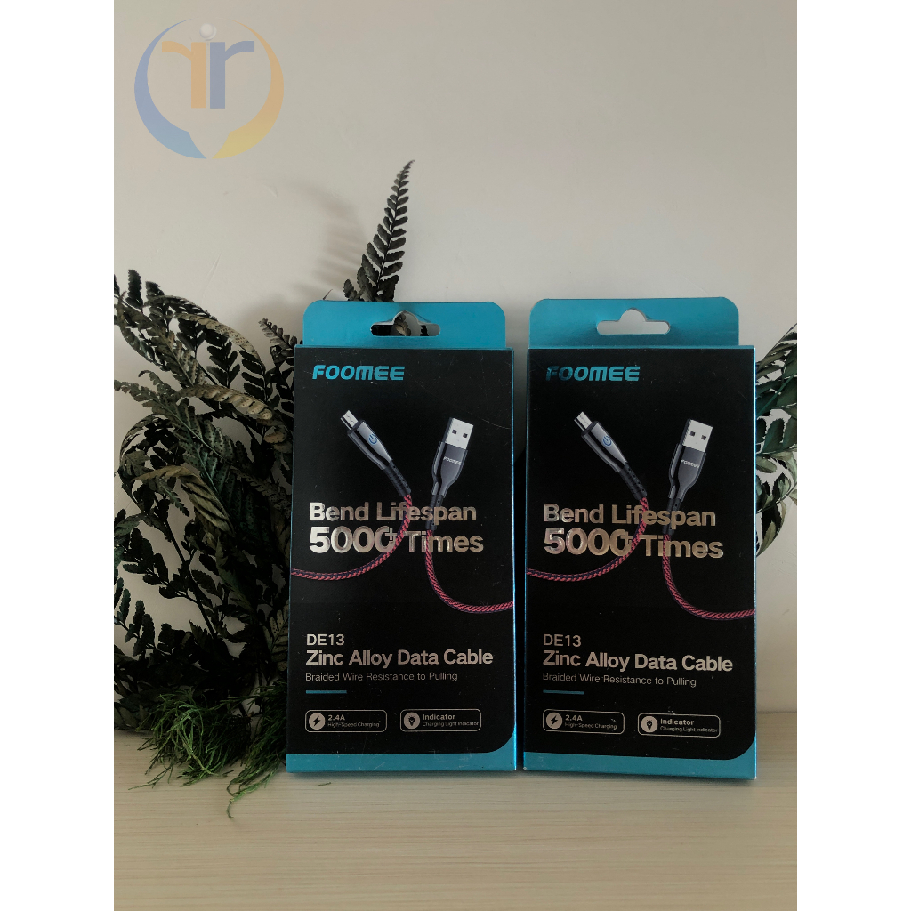 Jual KABEL DATA FOOMEE MICRO DE13 (BLACK) | Shopee Indonesia
