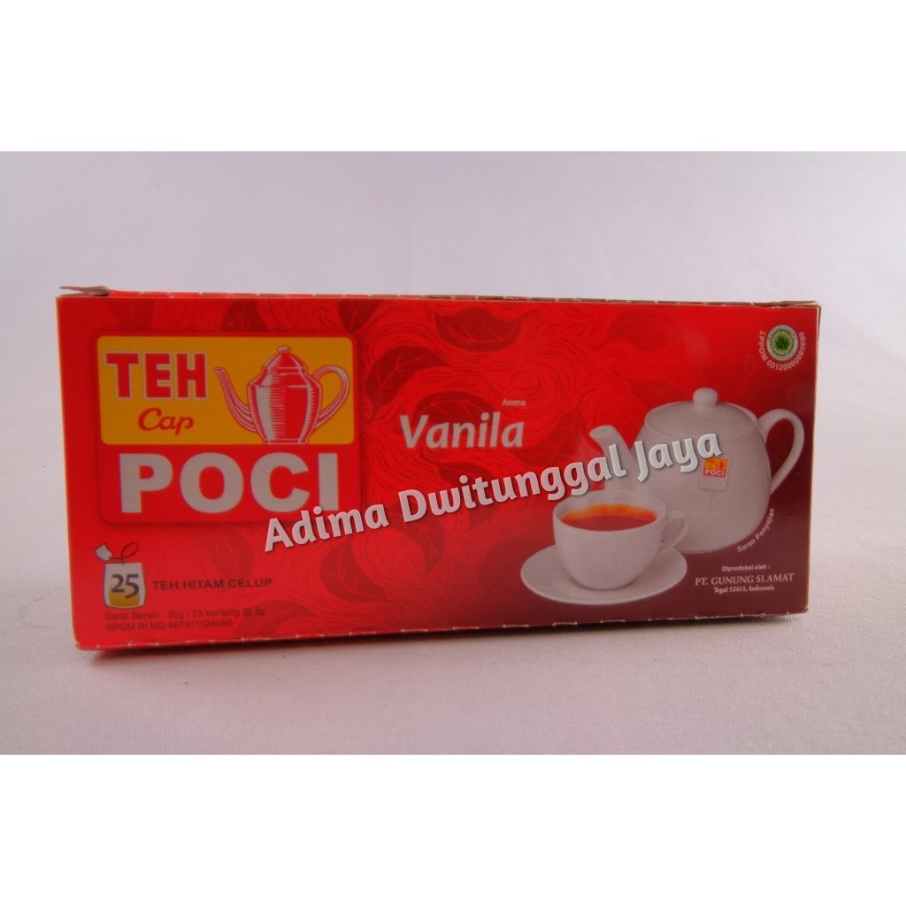 Jual Teh Poci Vanila Teh Hitam Celup 25s X 2gr Shopee Indonesia 2972