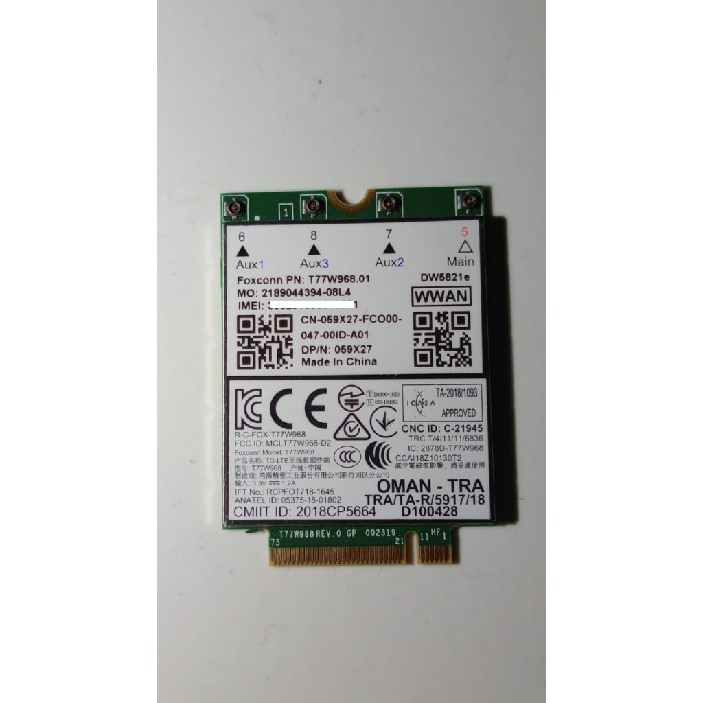 Jual Modem LTE Cat16 Modul WWAN DELL dw5821e T77W968 | Shopee Indonesia