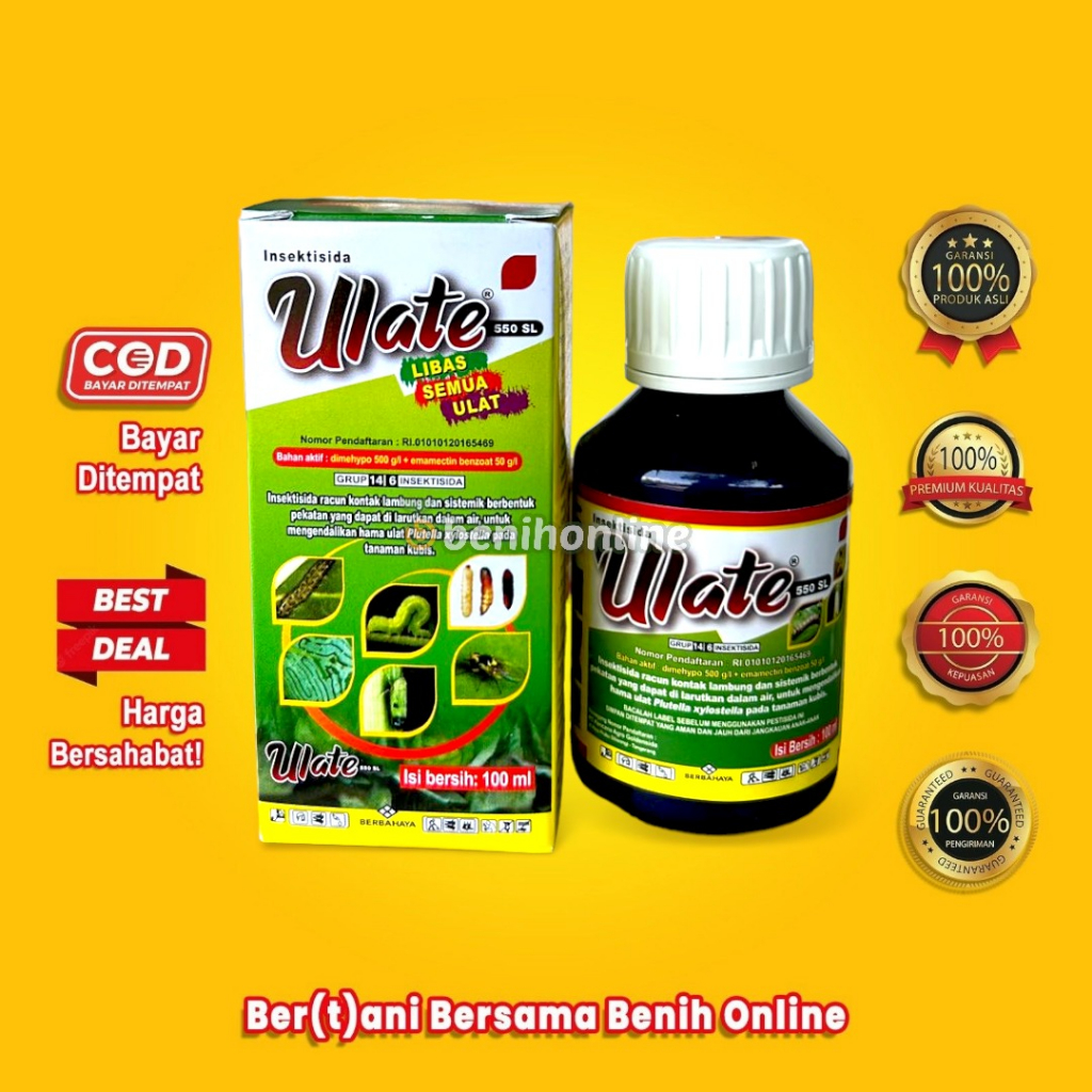 Jual INSEKTISIDA ULATE 550 SL 100 ML dimehypo dan emamectin benzoat ...