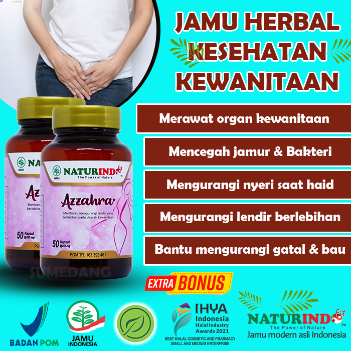 Jual Jamu Herbal AZZAHRA Naturindo untuk membantu mengurangi lendir