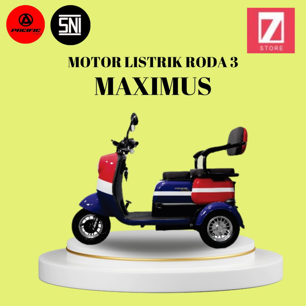 Jual SEPEDA MOTOR LISTRIK RODA TIGA PACIFIC MAXIMUS Garansi Resmi ...