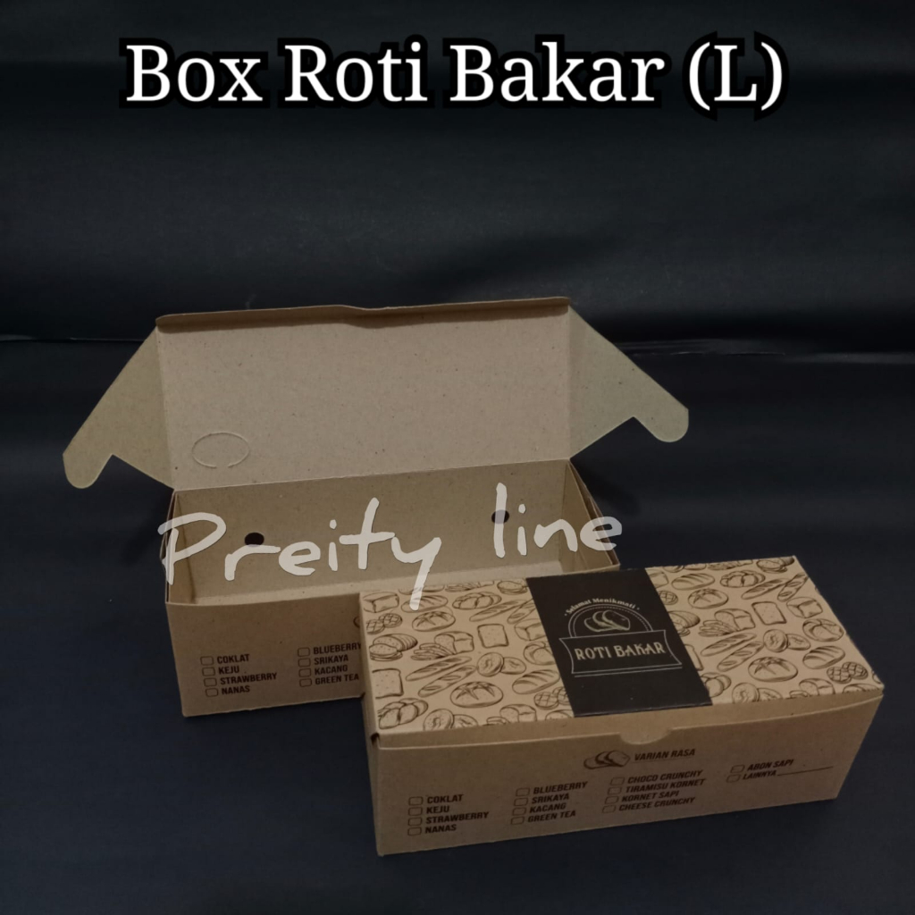 Jual Dus Roti Bakar Bandung - Box Roti Bakar @±100pcs | Shopee Indonesia