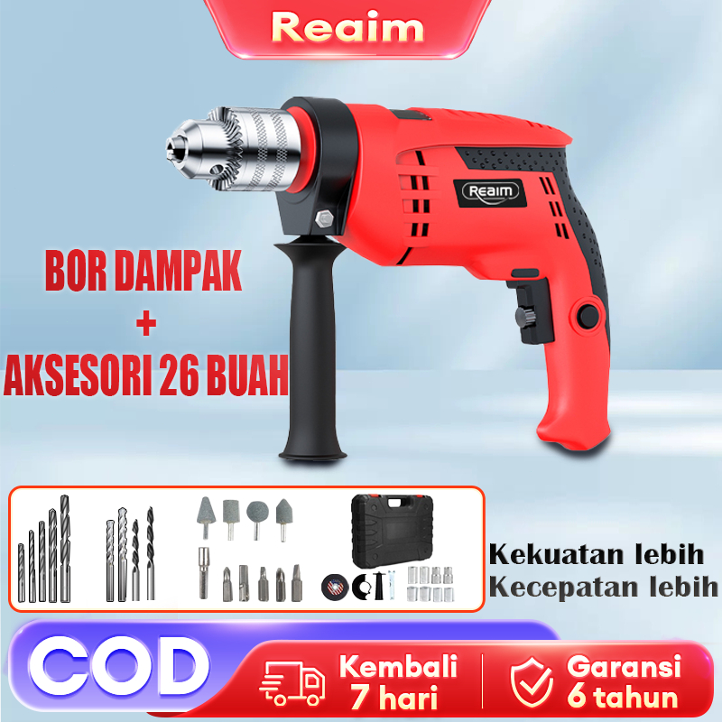 Jual Mesin Bor Listrik 13mm Beton Kayu Besi Tembok Bor Bolak Balik Electric Drill Bor Listrik 5074