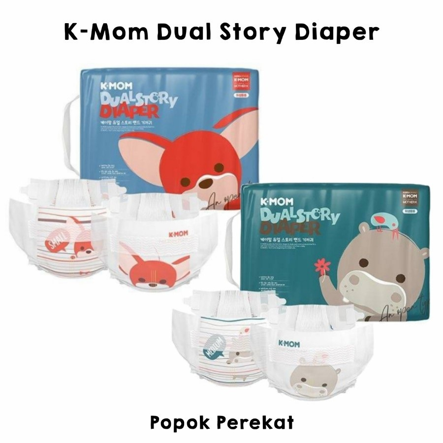 Jual K-MOM - Dual Story Diaper small (68pcs) - Medium (60pcs) | Shopee ...