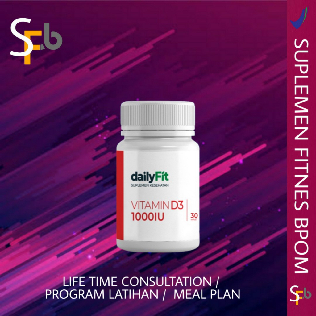 Jual DAILYFIT VITAMIN D 1000 IU 30 CAPSULE Shopee Indonesia