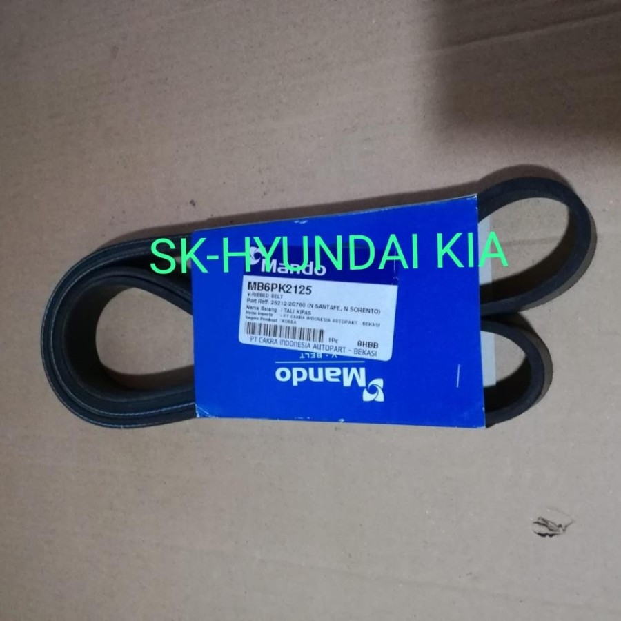 Jual VANBELT HYUNDAI ALL NEW SANTAFE KIA SORENTO 6PK-2125 ( 25212-2G760 ...