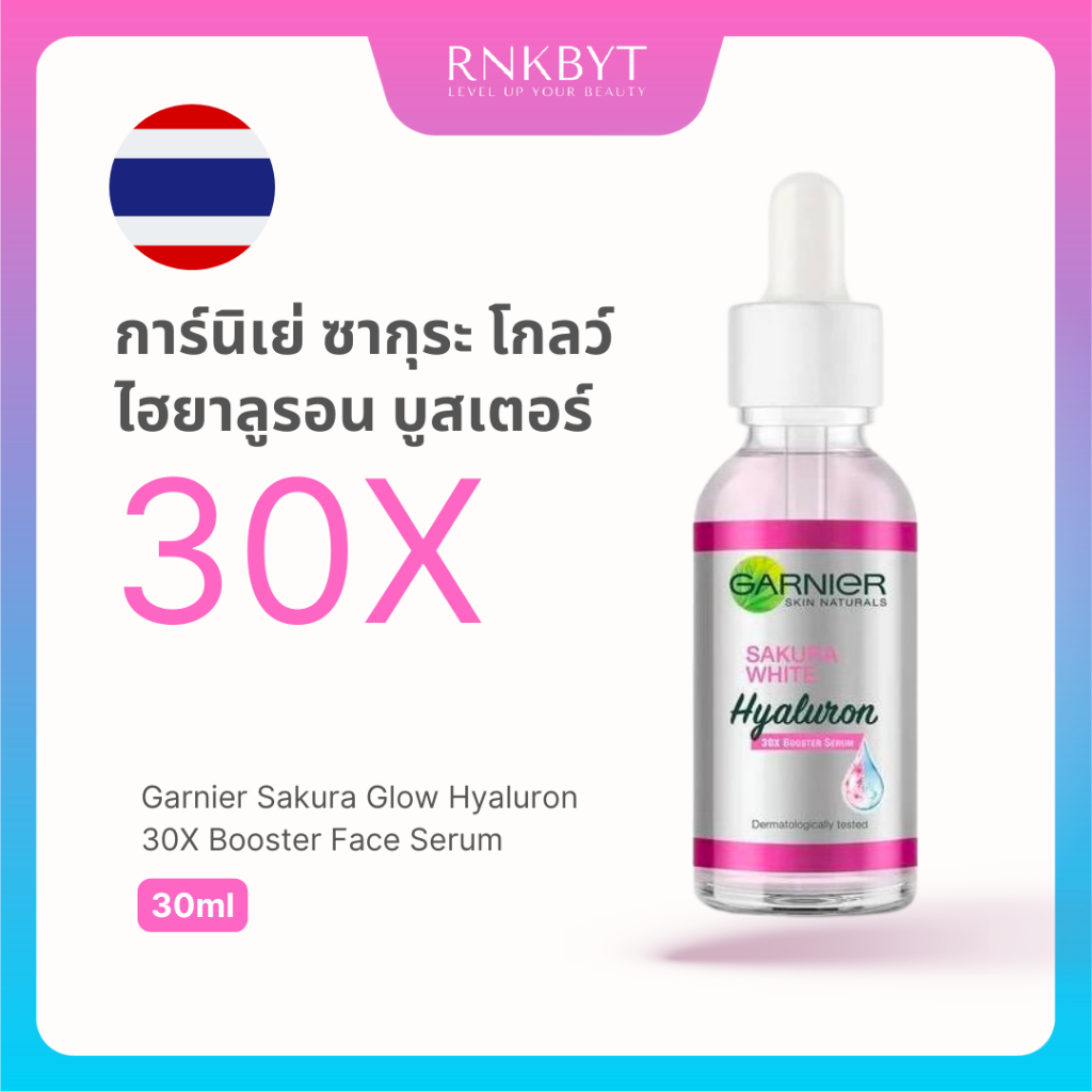 Jual Thailand Garnier Sakura Glow Hyaluron 30x Booster Serum 30ml Shopee Indonesia 6222