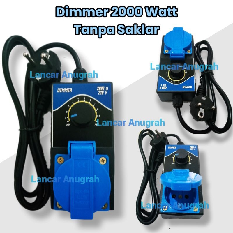 Jual Dimmer AC 2000 Watt Pengatur Kecepatan Mesin Gerinda dll