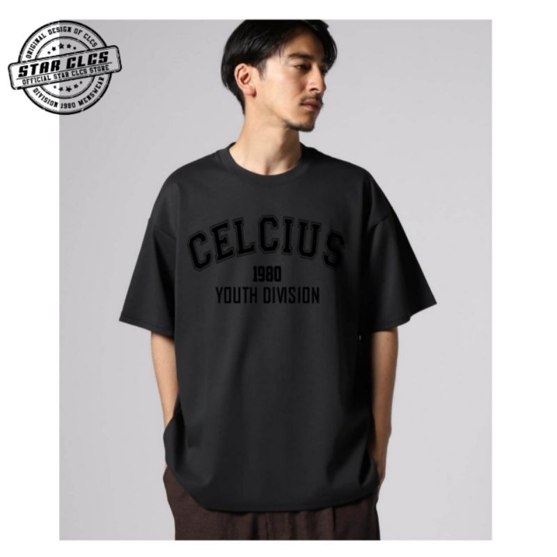 CELCIUS T-Shirt New Logo Estetick Design C23463S Black Glosse Timbul