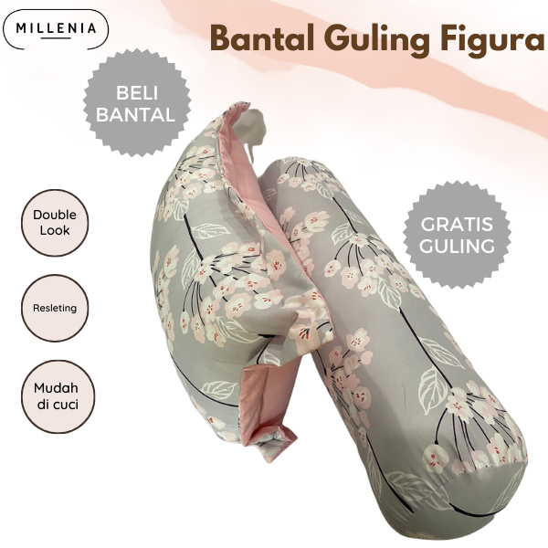 Jual Millenia Bantal Tidur Figura Motif (BONUS guling) Lembut double ...