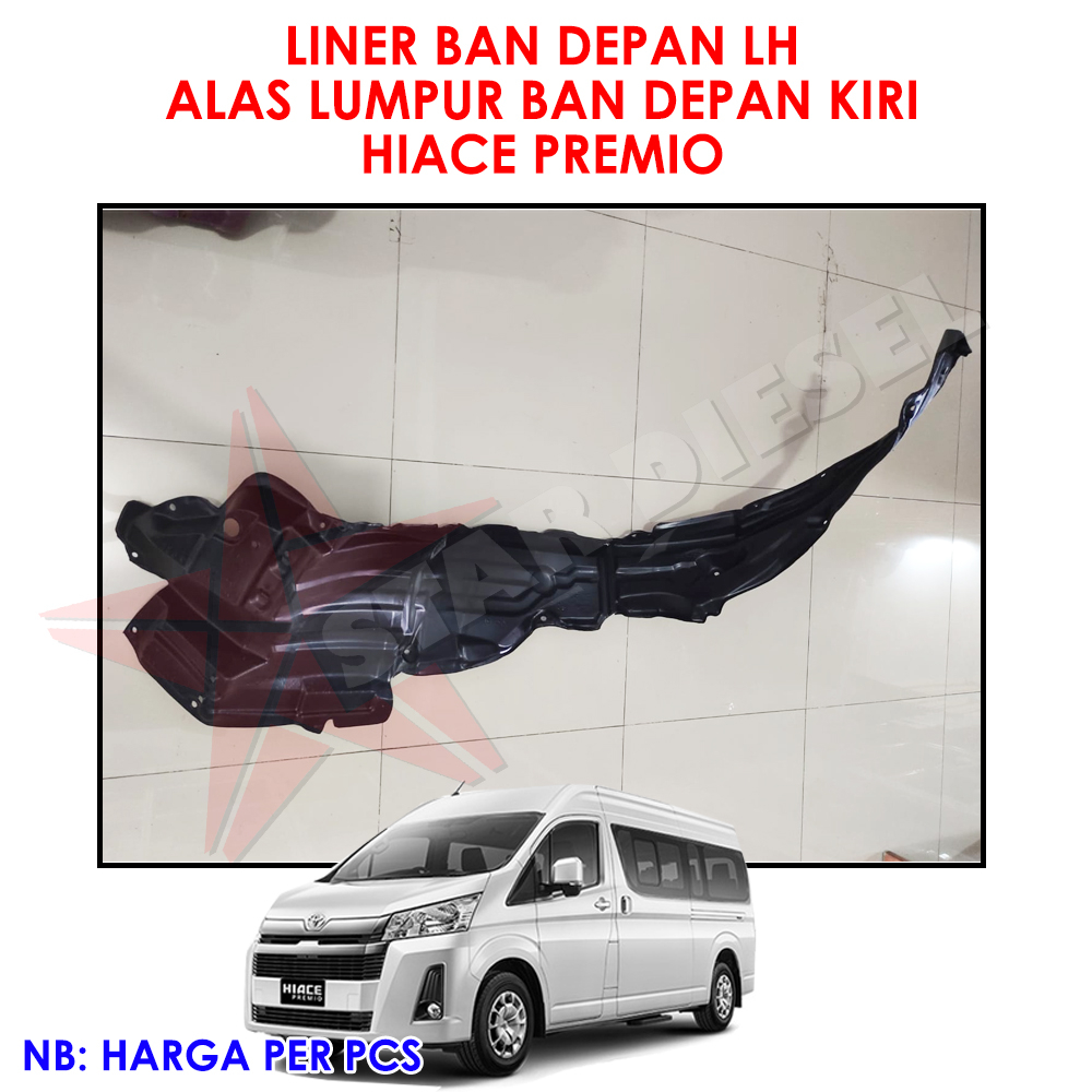 Jual LINER BAN DEPAN LH HIACE PREMIO ALAS LUMPUR BAN DEPAN KIRI HIACE ...