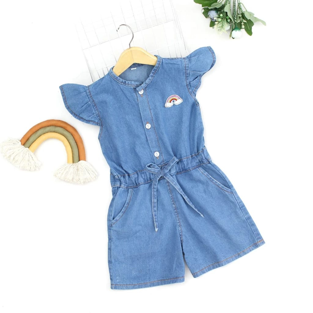 Jual JUMPSUIT RAINBOW JUMPSUIT ANAK14 Tahun Jumpsuit Jeans Anak