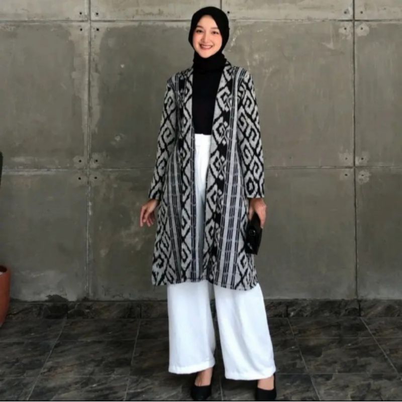 Jual Outer Longvest Outer Tenun Etnik Rompi Tenun Vest Tenun Baju