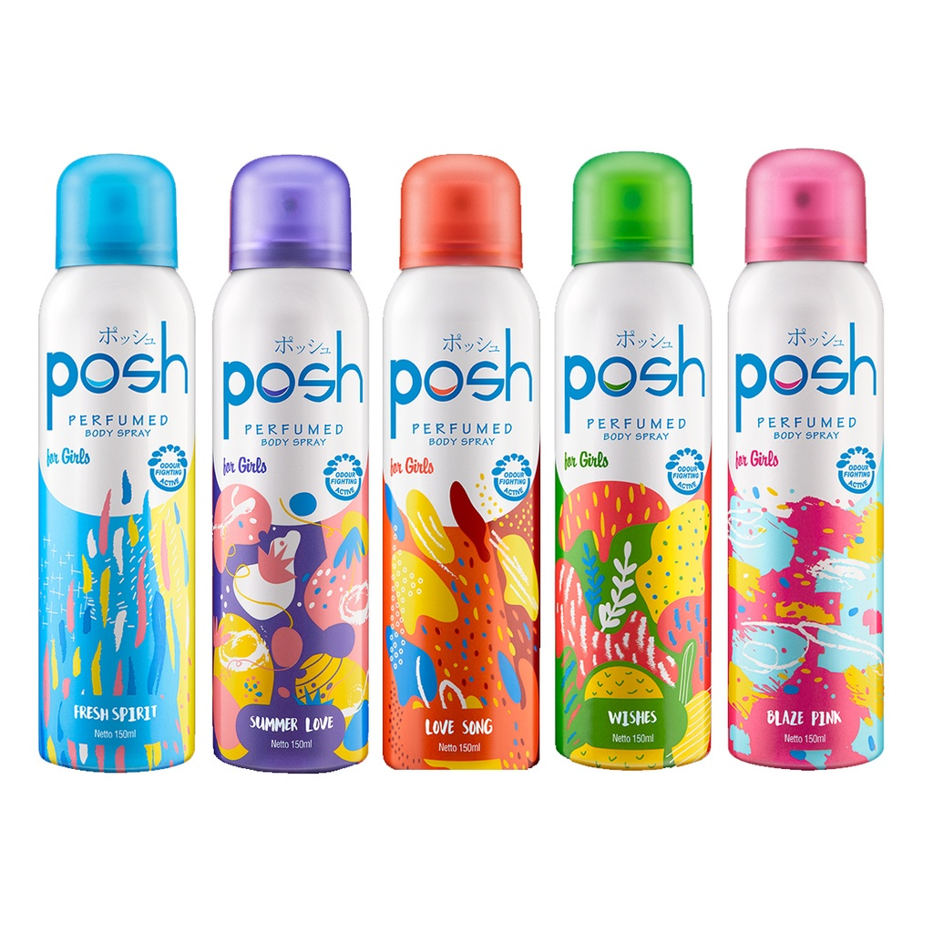 Jual Posh Girl Body Spray Perfumed All Varian 150ml | Shopee Indonesia