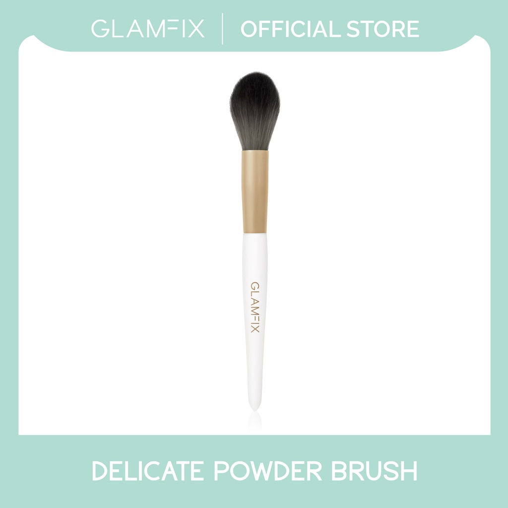 Jual GLAMFIX Classic Pure White Makeup Brush | Shopee Indonesia