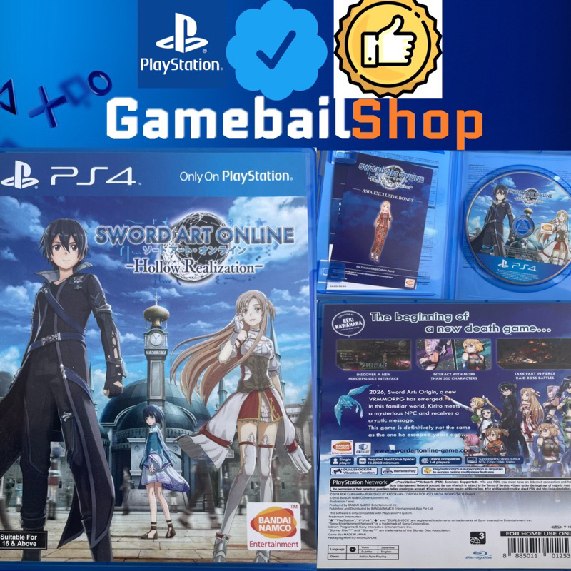 Jual Sword Art Online SAO Hollow Realization PS4 Game ( Reg 3 Asia