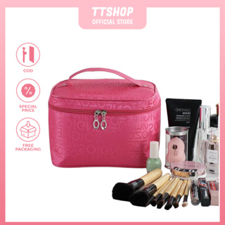 TM-3-4 Make-up Tool Bag Medium (Clear Plastic) - Tas Merah