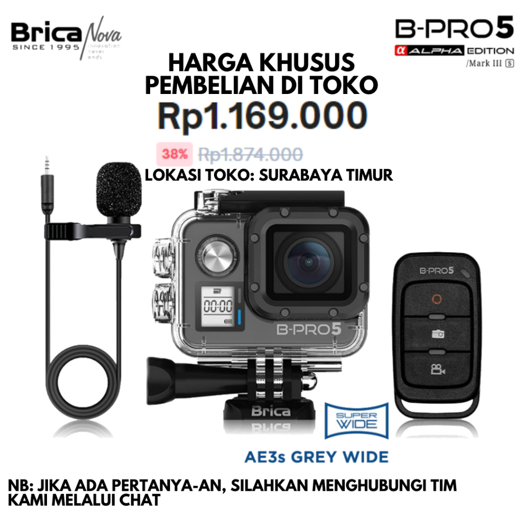 Jual Brica B-Pro 5 Alpha Edition 4K Mark III S AE3S Super Wide Angle ...