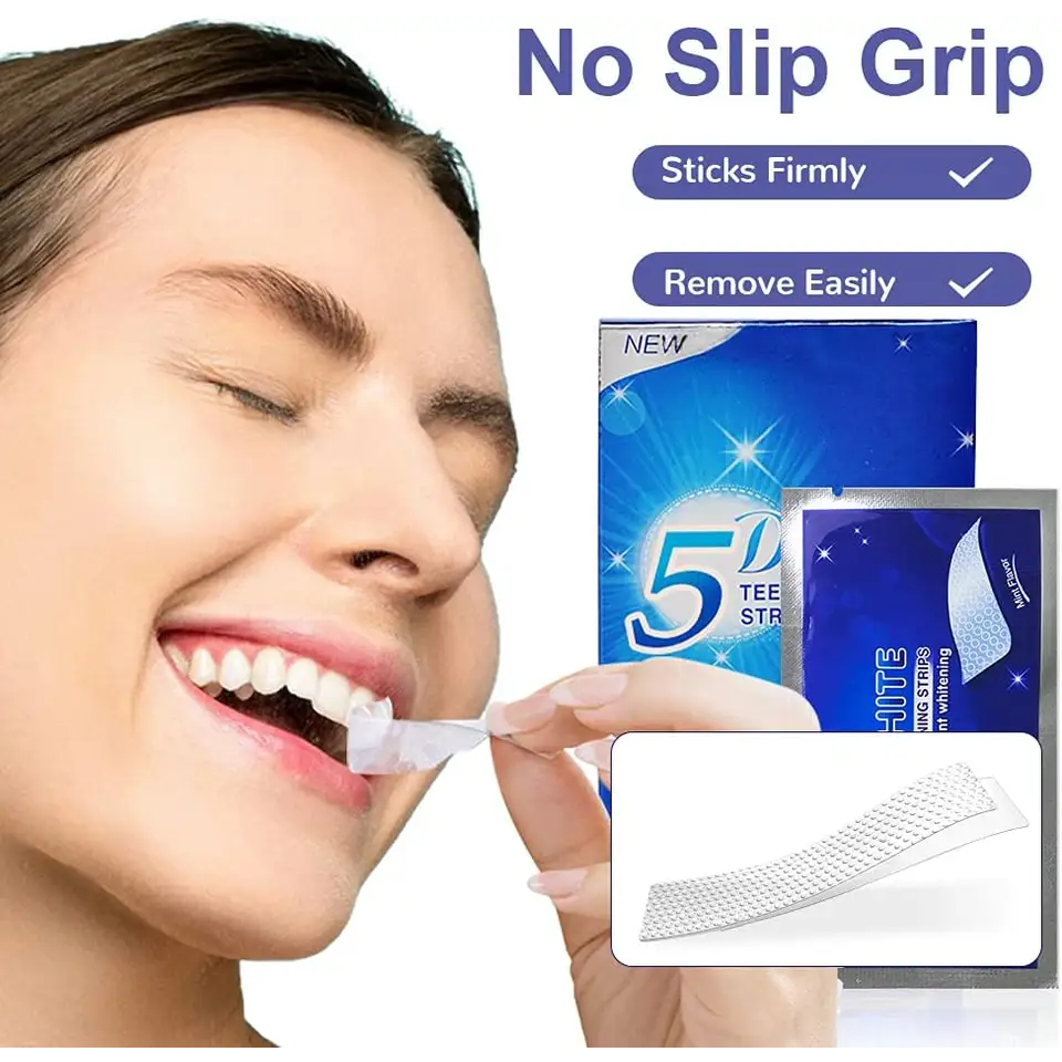 Jual GOB - 5D White Teeth Whitening Strips - Plester Pemutih Gigi Lima ...