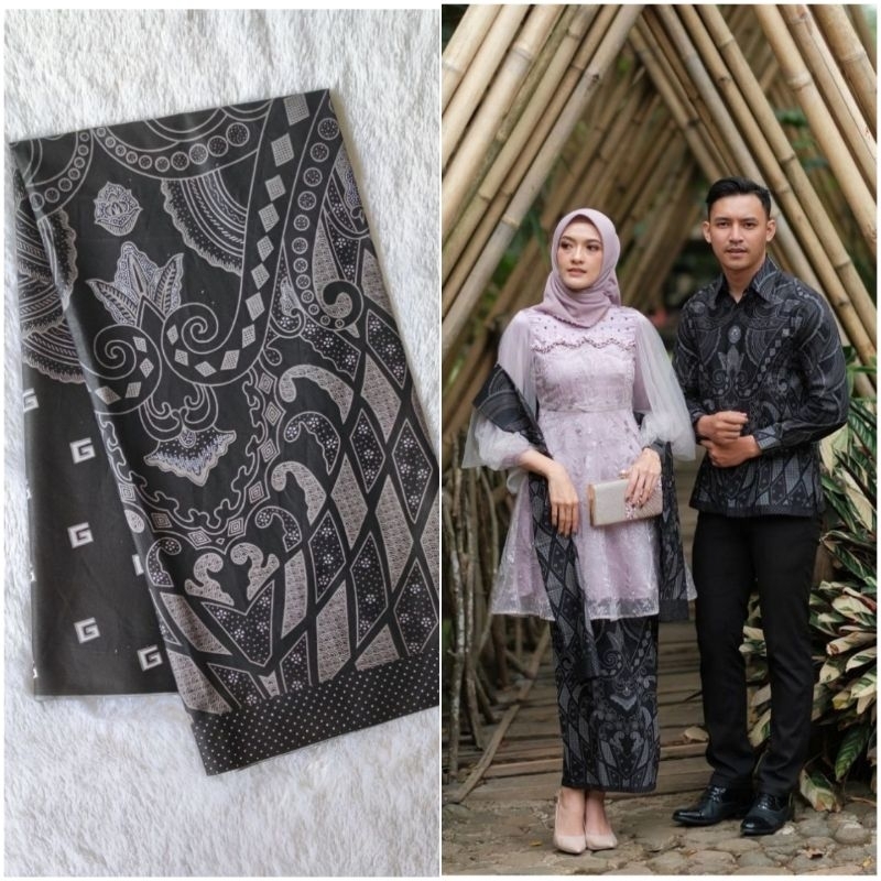 Jual Kain Batik Jarik Sogan Hitam Manis Katun Primis Coupe Set Embos ...