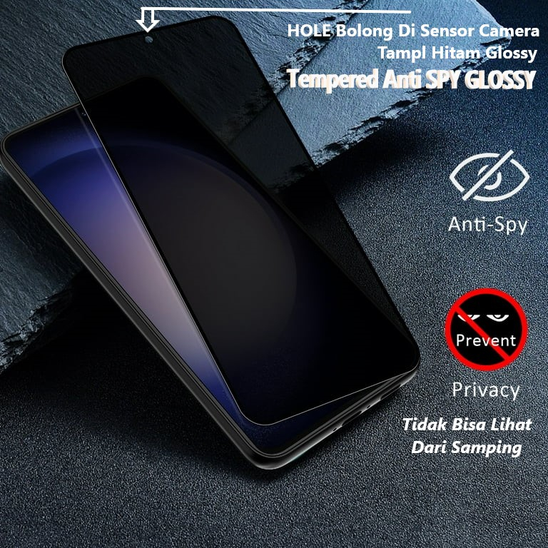 Jual FE New! Screen Protector GLASS Anti SPY PRIVACY Samsung S25 S24 ...