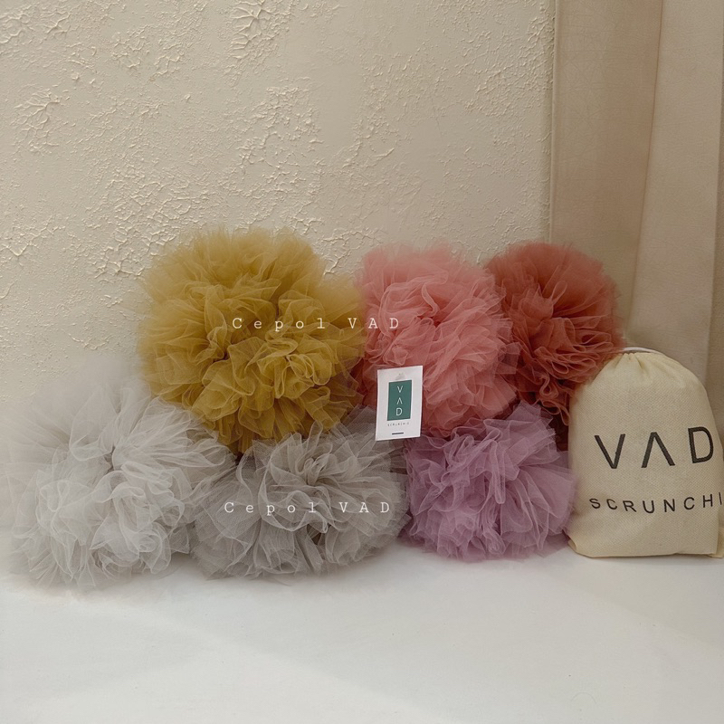 Jual Scrunchie Ikat Rambut Cepol Hijab Bahan Tille Anti Pusing | Shopee ...