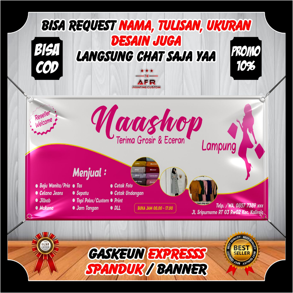 Jual Spanduk Banner Backdrop Olshop Toko Olshop Cetak Banner Online Shop Olsho Desain Keren 9461