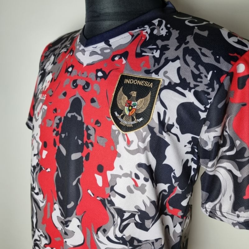 Jual Jersey Pre Match Timnas Indonesia New - Merah | Shopee Indonesia