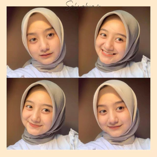 Kerudung Segi Empat Paris Voal Premium Tegak