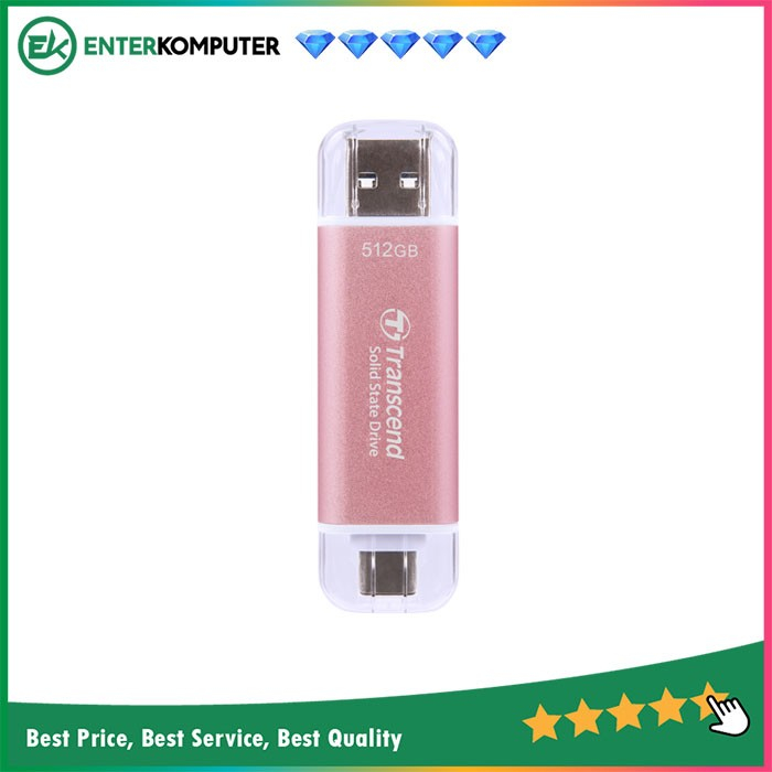 Jual Transcend ESD310P 512GB Portable SSD USB 3.2 - Pink / SSD 512GB ...