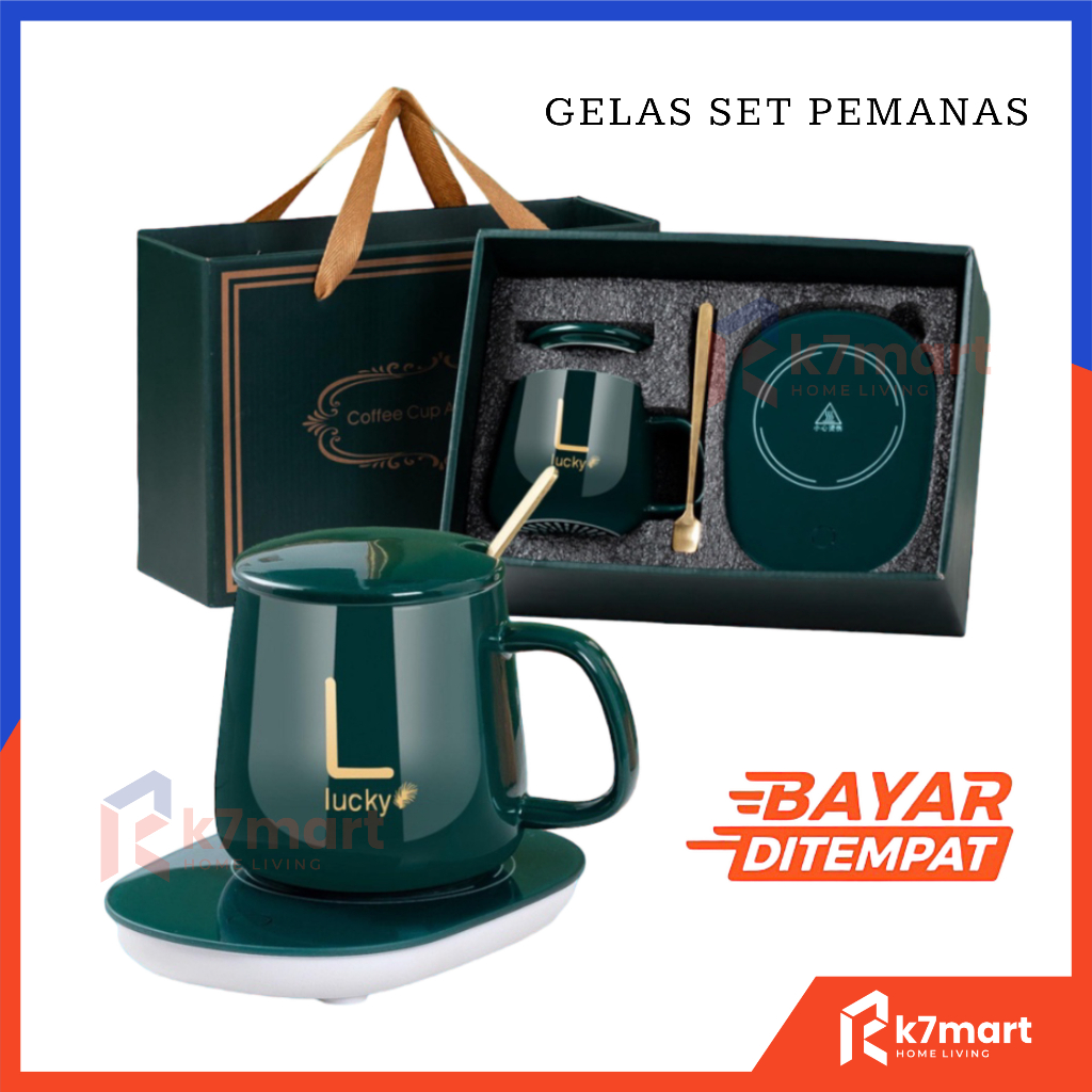 Jual K Mart Gelas Set Keramik Pemanas Cangkir Set Dengan Alat Pemanas