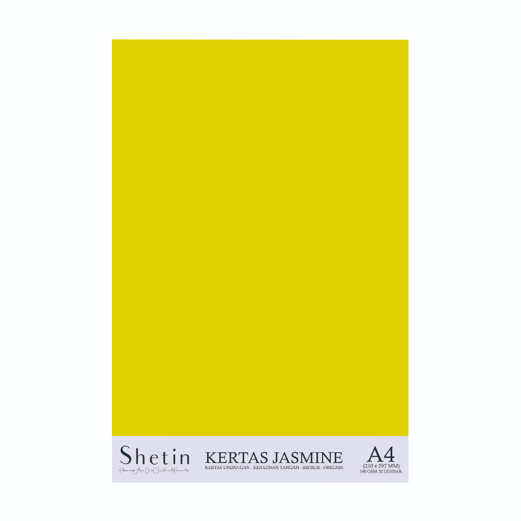 Jual Shetin Kertas Jasmine A4 Kuning Gold 200 Gsm Paper Flower Undangan ...