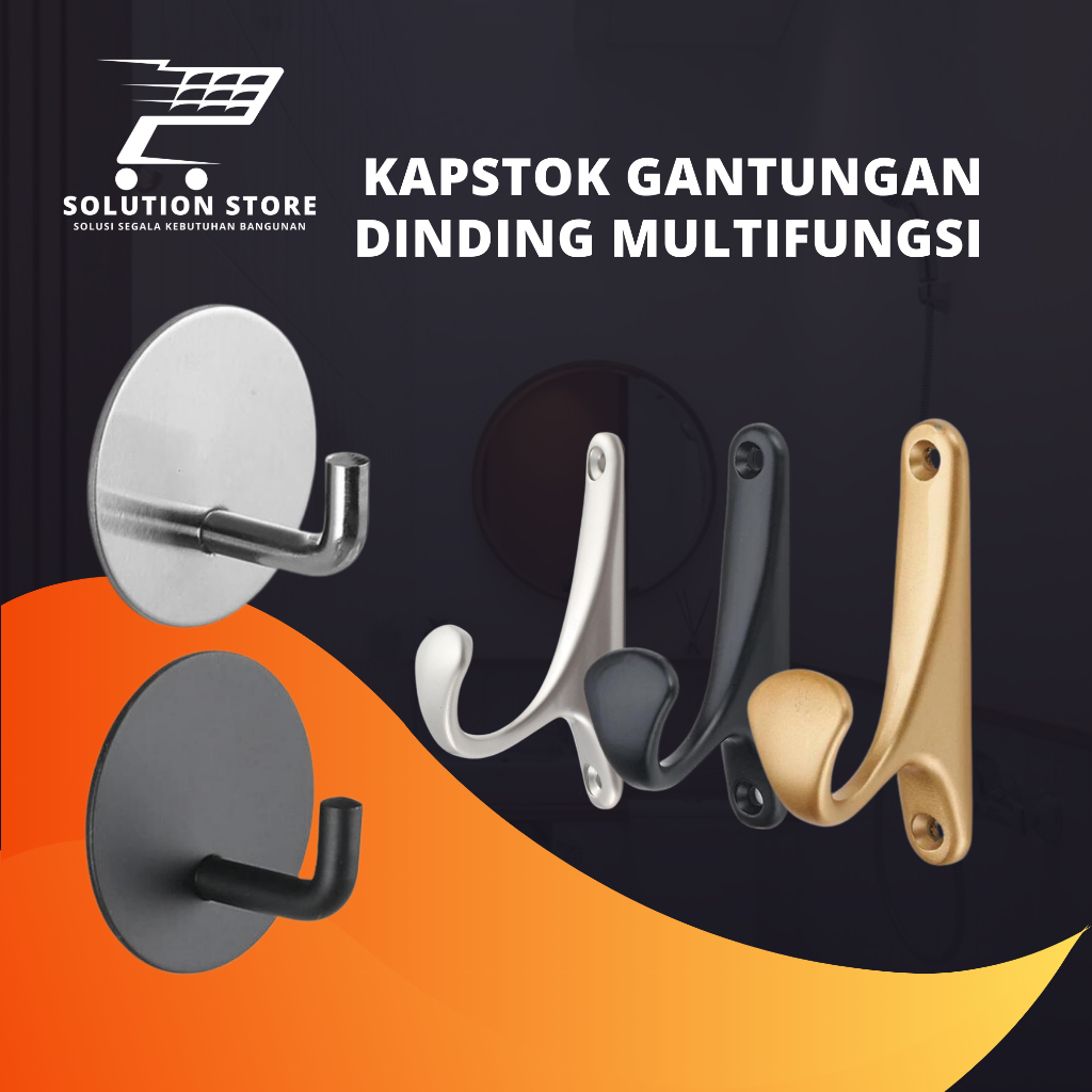 Jual Kapstok Gantungan Baju Dinding Cantolan Baju Kamar Mandi Alloy Shopee Indonesia