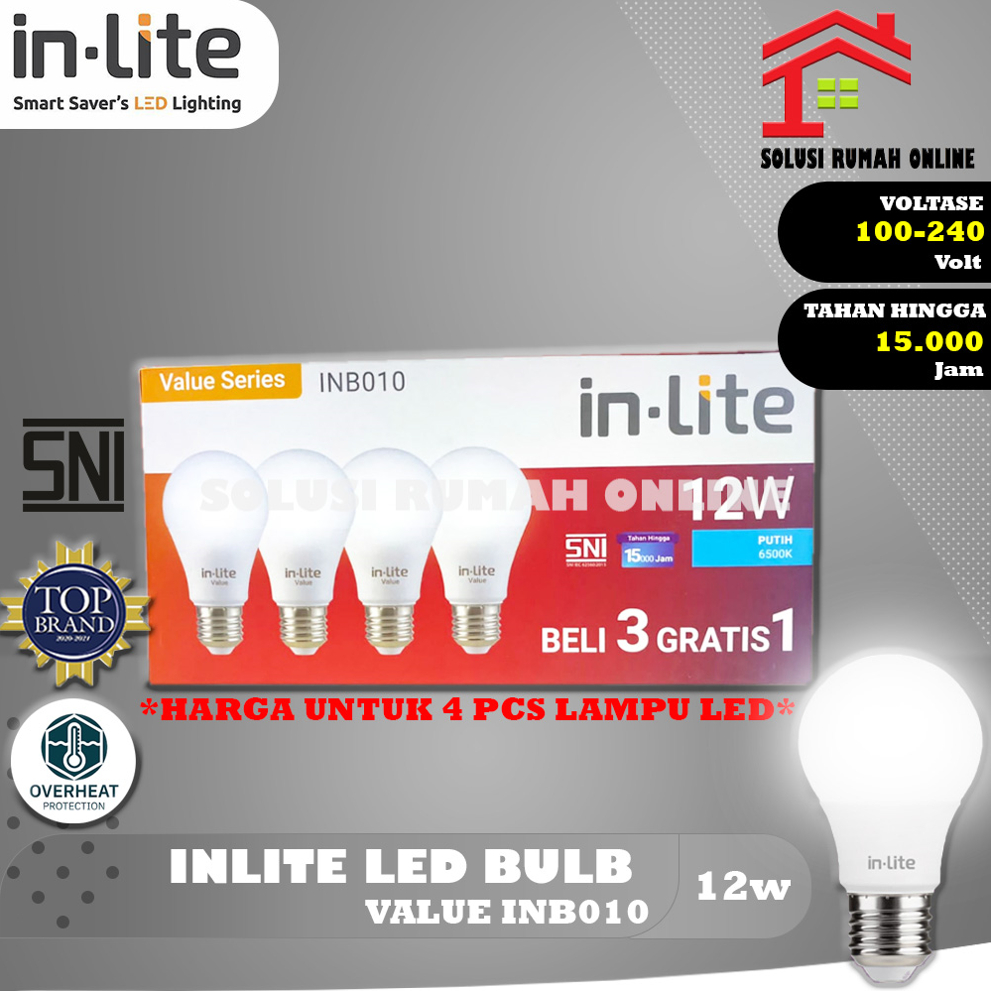 Jual Paket INLITE VALUE INB010 Led Beli 3 GRATIS 1 Garansi 1thn In-Lite ...